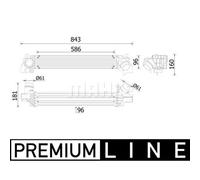 MAHLE ORIGINAL CI 614 000P Intercooler