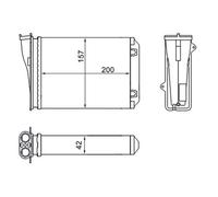 MAHLE Interior Heater Core AH274000S for PEUGEOT 208 etc