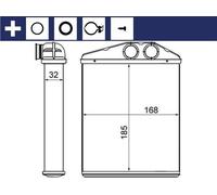 MAHLE ORIGINAL AH 13 000S Heater matrix