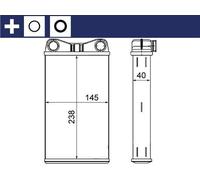 MAHLE ORIGINAL AH 7 000S Heater matrix