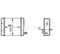 MAHLE Interior Heater Core AH150000S for FIAT PANDA etc