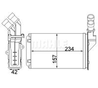 MAHLE Interior Heater Core AH217000S for CITROEN BERLINGO / XANTIA etc