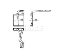 MAHLE AH 267 000S Heater matrix