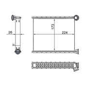 MAHLE AH 269 000S Heater matrix