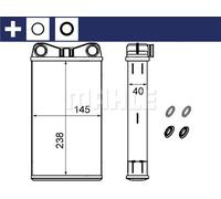 MAHLE Interior Heater Core SIMPLE FIT AH239000S for AUDI A4 00-08 etc