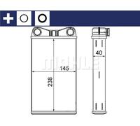 MAHLE Interior Heater Core SIMPLE FIT AH7000S for AUDI A4 etc