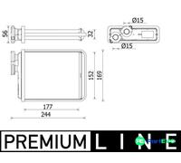 MAHLE ORIGINAL AH 277 000P Heater matrix