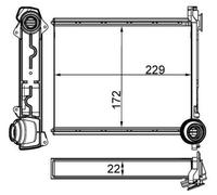 MAHLE ORIGINAL AH 264 000S Heater matrix
