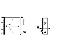 MAHLE ORIGINAL AH 150 000S Heater matrix