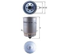 Fuel Filter fits VOLVO XC90 Mk1 2.4D 02 to 10 Mahle 31261191 8624522 8683212 New