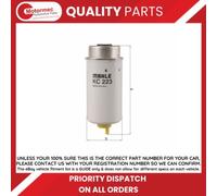 MAHLE KC 223 Fuel filter