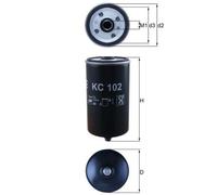 Fuel filter for MAN G,D 0224 MF,D 0226 MF,G 90 KNECHT KC 102