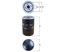 MAHLE KC184 Fuel Filter 93mm Diameter 143mm Height Service M24x1.5 Fits SCANIA