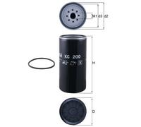 MAHLE ORIGINAL Fuel Filter KC 200 Spin-on Filter MERCEDES-BENZ: ATEGO