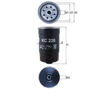 GENUINE MAHLE FUEL FILTER ELEMENT - KC226