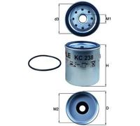 MAHLE KC 238D Fuel filter
