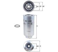 MAHLE KC239D Fuel Filter 80mm Diameter 173mm Height Fits Nissan Patrol Patrol GR