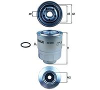 Mahle Fuel Filter KC256D Fits Honda Accors CR-V FR-V 2.2 CTDI Diesel Models