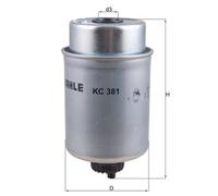 MAHLE KC381 Fuel Filter Fits CLAAS JOHN DEERE CLARK CATERPILLAR INGERSOLL-RAND