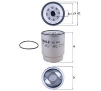 MAHLE KC491D Fuel Filter 107.9mm Diameter Fits MACK RENAULT VOLVO RENAULT TRUCKS