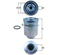 MAHLE KC510D Fuel Filter 86mm ⌀ Fits Citroën Mitsubishi Peugeot Subaru Toyota