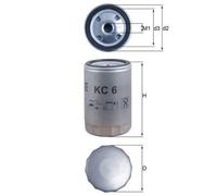 Mahle Original Fuel Filter KC6 – Fits Ammann, Ditch Witch, Gehl, Hatz, Doosan, Merlo