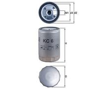 MAHLE KC6 Fuel Filter Fits AMMANN DITCH WITCH GEHL HATZ DIESEL DOOSAN MERLO