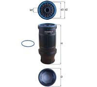 MAHLE KC 652D Fuel filter