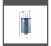 Fuel Filter KL1044 Mahle CPLA9155BA LR041978