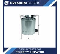 Fuel Filter fits NISSAN QASHQAI J10 1.5D 10 to 13 K9K430 Mahle 16400JX50A New