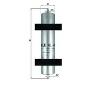 Mahle Original Fuel Filter KL478 – Fits BMW 320D, 54.6mm x 274mm – Genuine OE Fit