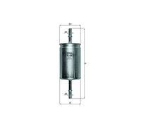 Mahle Original Fuel Filter KL559 - Genuine, fits 1208747/1208762/1212739/1224577/1308406/1348376