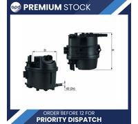 Fuel Filter fits TOYOTA AYGO WNB10 1.4D 05 to 10 2W-ZTV Mahle 9646231080 Quality