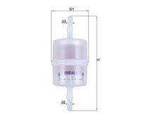 MAHLE KL1022 Fuel Filter 45mm ⌀ Fits Mazda Mercedes-Benz Peugeot Subaru Yugo