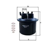 MAHLE In-Line Fuel Filter KL1050D High Quality Replacement For Honda Civic CRX