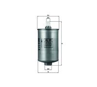 MAHLE KL29 Fuel Filter 80.5mm Diameter 172.5mm Height Service Fits Audi VW