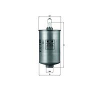 MAHLE KL29 Fuel Filter 80.5mm Diameter 172.5mm Height Service Fits Audi VW