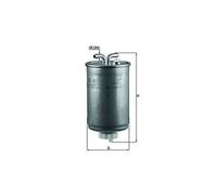 MAHLE KL41 Fuel Filter 80mm Diameter 171mm Height Service Fits Honda Seat VW