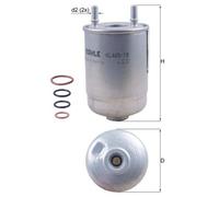 MAHLE KL485/19D Fuel Filter Fits Renault Fluence Megane Scenic Grand Scenic