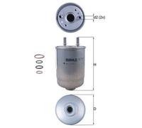 MAHLE KL 752/5D Fuel filter