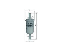Mahle Fuel Filter KL97OF - for Precision OE Matching Fit and High Quality
