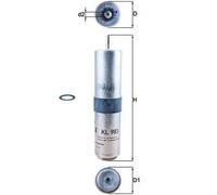 Fuel filter In-Line Filter KL 983D KNECHT for MINI BMW