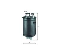 MAHLE ORIGINAL Fuel Filter KL 99 In-Line Filter 8 8,0 FORD: FIESTA 3, Escort 6, Escort 5