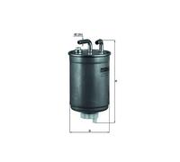 MAHLE ORIGINAL Fuel Filter KL 99 In-Line Filter 8 8,0 FORD: FIESTA 3, Escort 6, Escort 5