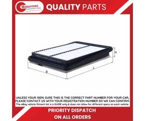 Mahle/Knecht Air Filter fits NISSAN Qashqai Mk2 1.3 DIG-T for oe 165464EA0C