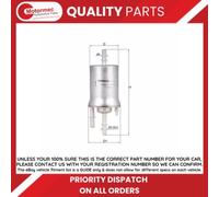 MAHLE/KNECHT Fuel Filter for SKODA FABIA MK3 OCTAVIA MK2 MK3 1K0201051K