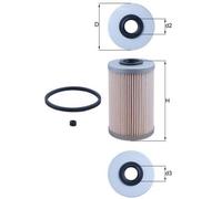 MAHLE/KNECHT Fuel Filter for Vauxhall Movano Mk1 Mk2 Vivaro VAUXHALL 95516103