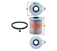 Fuel Filter fits NISSAN PRIMASTAR X83 2.0D 2.5D 2006 on Mahle 1640500Q0C Quality
