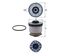 Mahle Original Fuel Filter KX 385D - 82 mm diameter, 84.5 mm height - Fits Ford Ranger