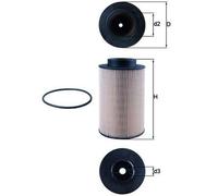 MAHLE KX191/1D Fuel Filter Insert 94.5mm Diameter For MAN NEOPLAN LIEBHERR FENDT